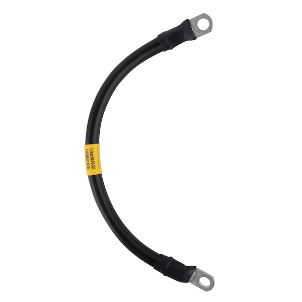 AWG No 1/0 Black Battery Interconnect Cable 12 with 3/8 Lugs